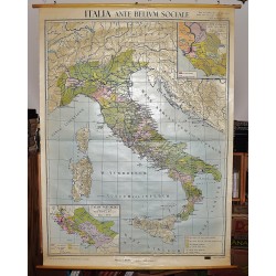 Italia Ante Bellum Sociale (Large Pull Down Map)